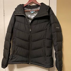 Womens Columbia omni heat puffer coat with hood